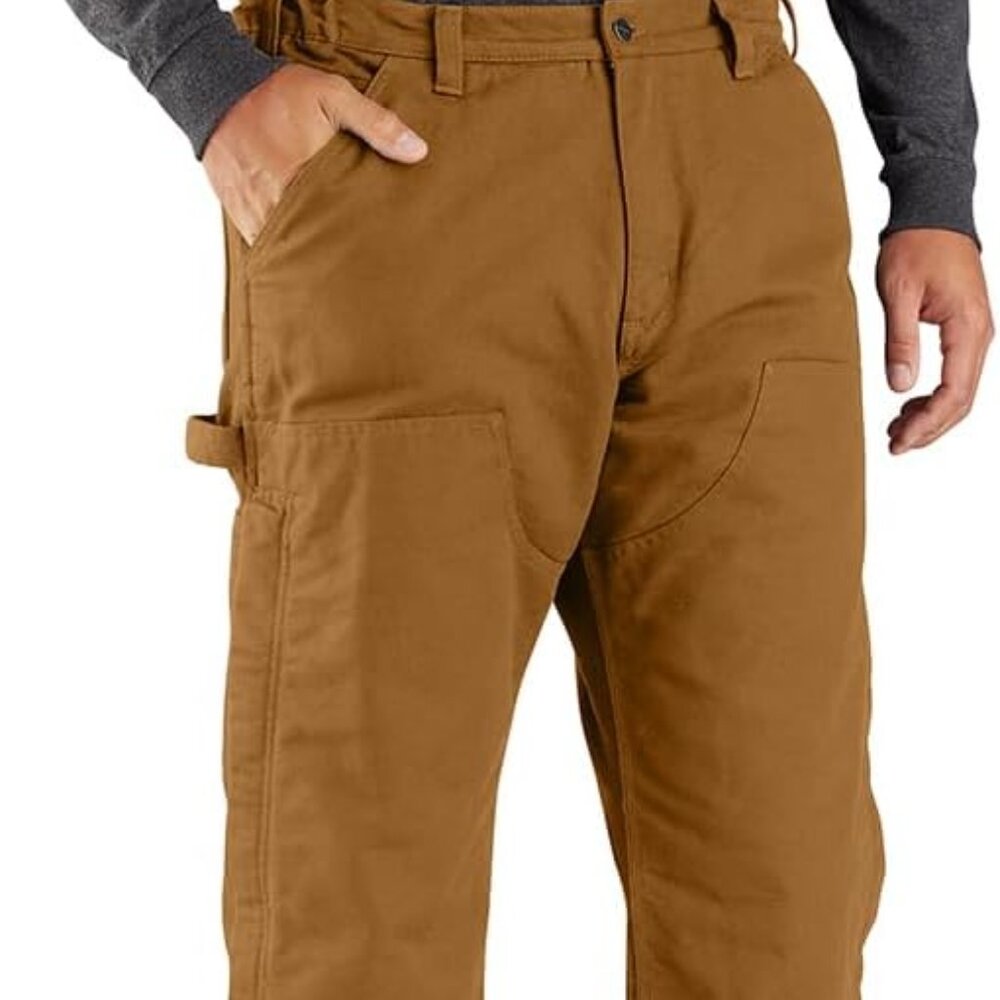 *NWOT* Mens CARHARTT Loose Fit Washed Duck Insulated Utility Pants (XL) 0B5471-M